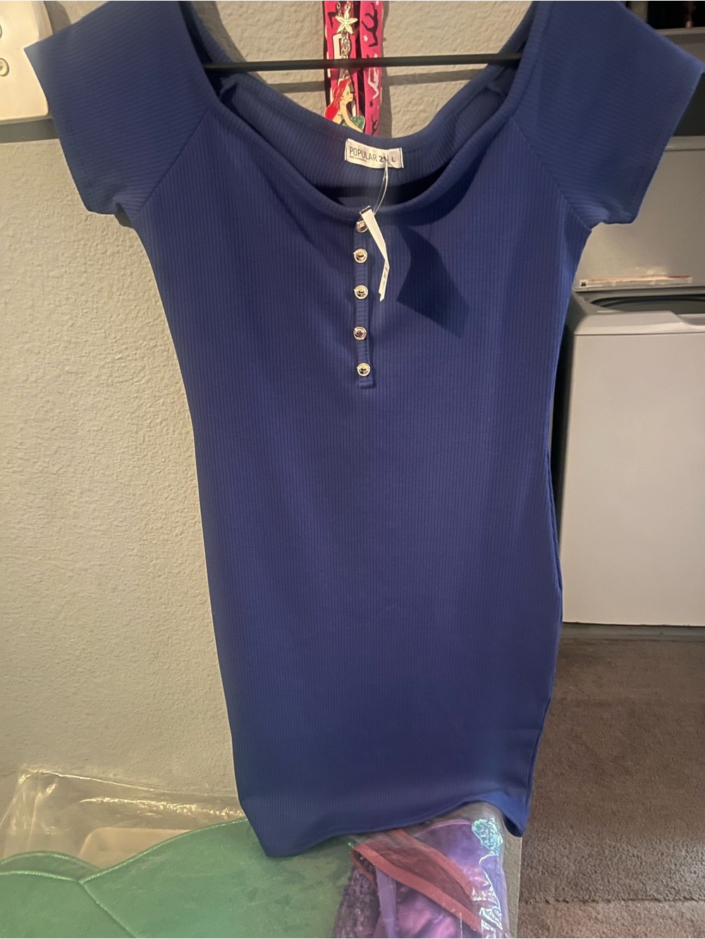 Navy blue mini dress